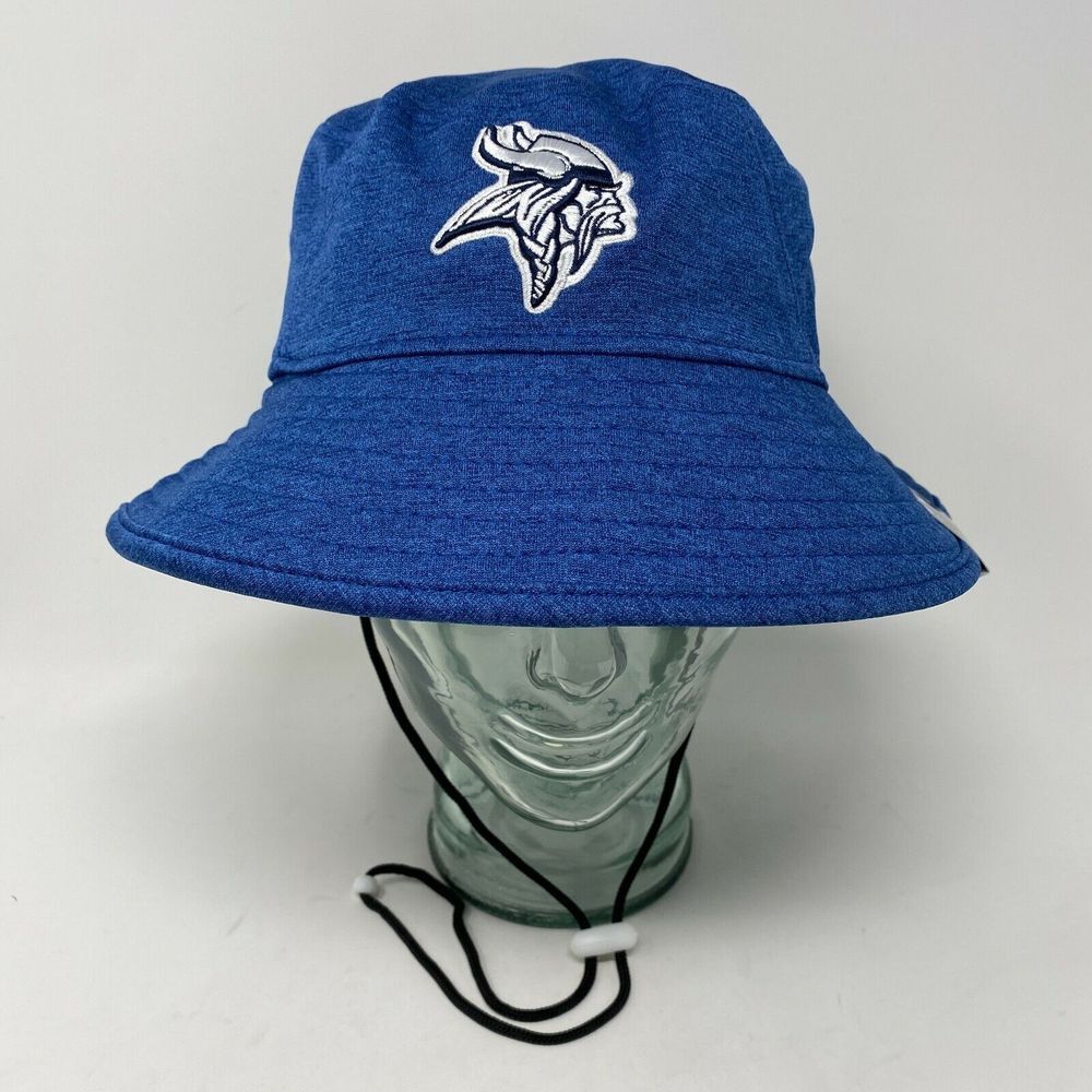 New Era Minnesota Vikings Pro Bowl Bucket On Field Training Hat Size M/L Blue